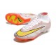 Nike Zoom Mercurial Superfly IX Elite FG Blanc Argent Jaune