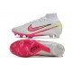 Crampon Nike Mercurial Superfly 9 Elite FG Blanc Rose