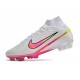Crampon Nike Mercurial Superfly 9 Elite FG Blanc Rose