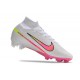 Crampon Nike Mercurial Superfly 9 Elite FG Blanc Rose