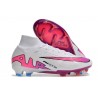 Crampon Nike Mercurial Superfly 9 Elite FG Blanc Rose Bleu