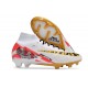 Crampon Nike Mercurial Superfly 9 Elite FG MR Blanc Rouge Or