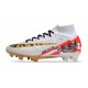 Crampon Nike Mercurial Superfly 9 Elite FG MR Blanc Rouge Or