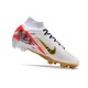 Crampon Nike Mercurial Superfly 9 Elite FG MR Blanc Rouge Or