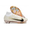 Crampon Nike Mercurial Superfly 9 Elite FG Blanc Or Noir