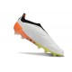 Chaussure Adidas Predator Elite Laceless FG Blanc Noir Orange
