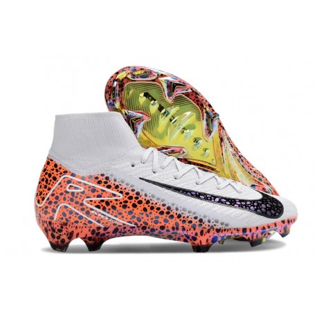 Chaussure Nike Mercurial Superfly X Elite FG Blanc Orange Noir