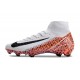 Chaussure Nike Mercurial Superfly X Elite FG Blanc Orange Noir