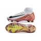 Chaussure Nike Mercurial Superfly X Elite FG Blanc Orange Noir
