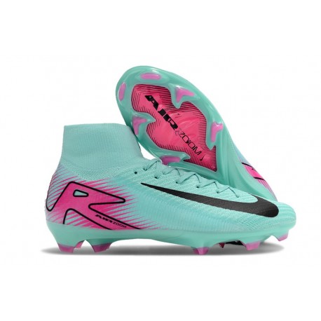Chaussure Nike Mercurial Superfly X Elite FG Vert Noir Rose