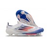 Chaussures adidas F50+ Laceless FG Advancement - Blanc Rouge Bleu