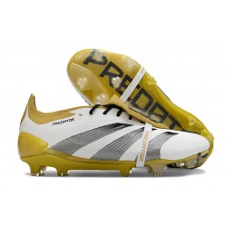Chaussure Adidas Predator Elite FT FG Blanc Or Argent