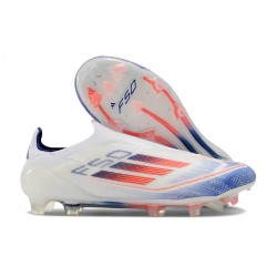adidas F50 Elite LL FG Nouveau Advancement - Blanc Bleu Rouge