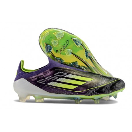 adidas F50 Elite LL FG Nouveau Fast Reborn - Violet Blanc Lucid Lemon