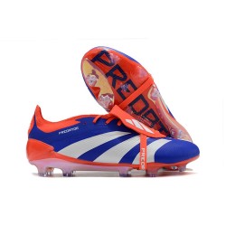 Adidas Predator Elite FT FG Bleu Lucide Blanc Ftwr Rouge Solaire
