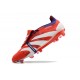 Chaussure Adidas Predator Elite FT FG Rouge Blanc