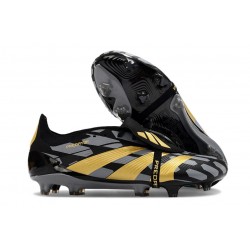 Chaussure Adidas Predator Elite FT FG Noir Or Métallique