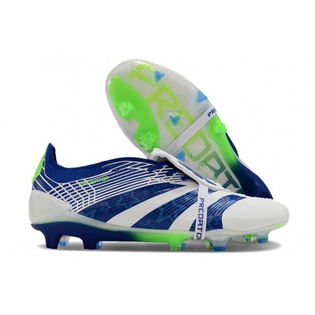 Chaussure Adidas Predator Elite FT FG Blanc Bleu Vert