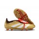 Chaussure Adidas Predator Elite FT FG Or Blanc Rouge