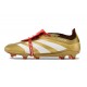 Chaussure Adidas Predator Elite FT FG Or Blanc Rouge