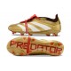 Chaussure Adidas Predator Elite FT FG Or Blanc Rouge