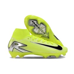 Chaussure Nike Mercurial Superfly X Elite FG Volt Argent Noir