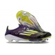 Chaussure de Foot adidas F50+ Elite FG Fast Reborn - Violet Blanc Lucid Lemon