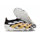 Chaussure Adidas Predator Elite Laceless FG Noir Blanc Or