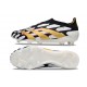 Chaussure Adidas Predator Elite Laceless FG Noir Blanc Or