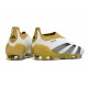 Chaussure Adidas Predator Elite Laceless FG Blanc Or Gris
