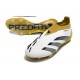 Chaussure Adidas Predator Elite Laceless FG Blanc Or Gris