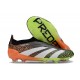 Chaussure Adidas Predator Elite Laceless FG Noir Blanc Orange Vert