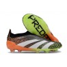 Chaussure Adidas Predator Elite Laceless FG Noir Blanc Orange Vert