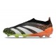 Chaussure Adidas Predator Elite Laceless FG Noir Blanc Orange Vert
