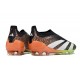 Chaussure Adidas Predator Elite Laceless FG Noir Blanc Orange Vert