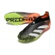 Chaussure Adidas Predator Elite Laceless FG Noir Blanc Orange Vert