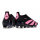 Chaussure Adidas Predator Elite Laceless FG Noir Rose