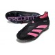 Chaussure Adidas Predator Elite Laceless FG Noir Rose