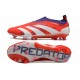 Chaussure Adidas Predator Elite Laceless FG Rouge Blanc