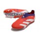Chaussure Adidas Predator Elite Laceless FG Rouge Blanc