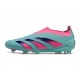 Chaussure Adidas Predator Elite Laceless FG Bleu Rose
