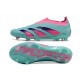 Chaussure Adidas Predator Elite Laceless FG Bleu Rose
