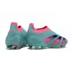 Chaussure Adidas Predator Elite Laceless FG Bleu Rose