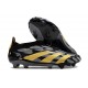 Chaussure Adidas Predator Elite Laceless FG Noir Or