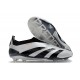Chaussure Adidas Predator Elite Laceless FG Argent Noir