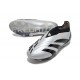 Chaussure Adidas Predator Elite Laceless FG Argent Noir
