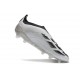 Chaussure Adidas Predator Elite Laceless FG Argent Noir