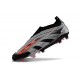 Chaussure Adidas Predator Elite Laceless FG Noir Argent Orange