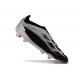 Chaussure Adidas Predator Elite Laceless FG Noir Argent Orange