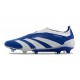 Chaussure Adidas Predator Elite Laceless FG Bleu Blanc